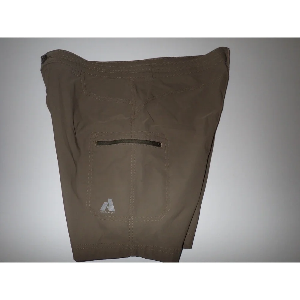Eddie Bauer Womens First Ascent Guide Hiking Cargo Shorts Brown Size 14